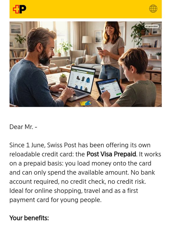 New: the Post Visa Prepaid card