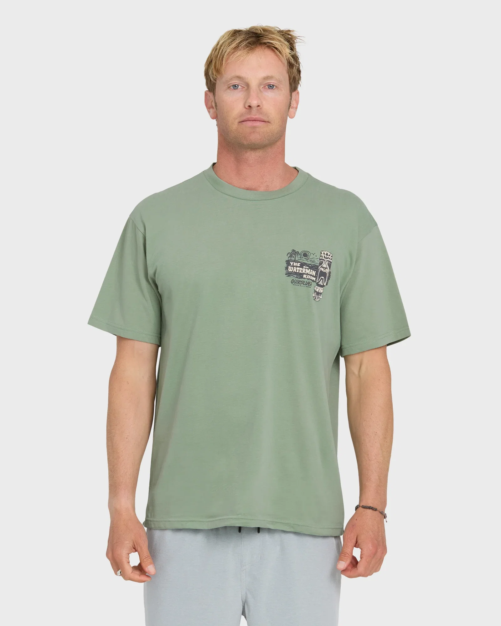 Image of Waterman Room Classic Short Sleeve Cotton T-Shirt - Lily Pad