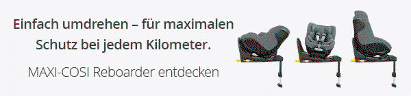 Einfach umdrehen – für maximalen Schutz bei jedem Kilometer.  MAXI-COSI Reboarder entdecken
