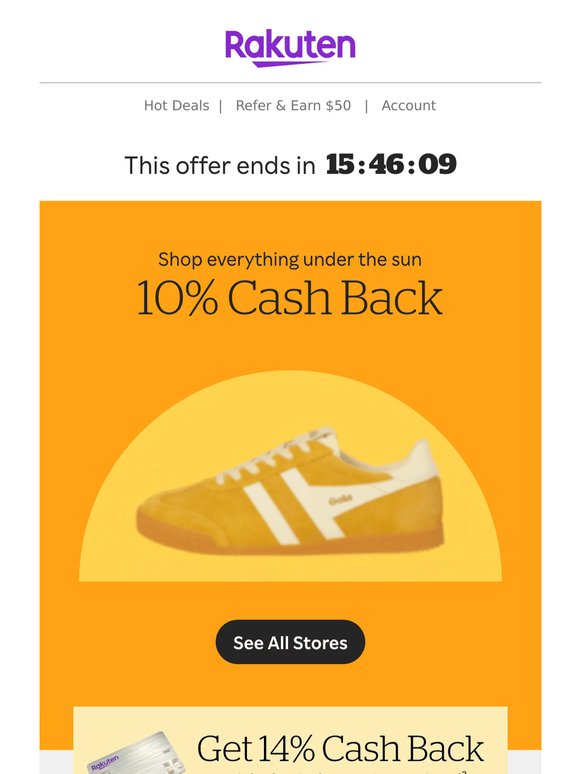 These deals are 🔥🔥🔥 10% Cash Back!