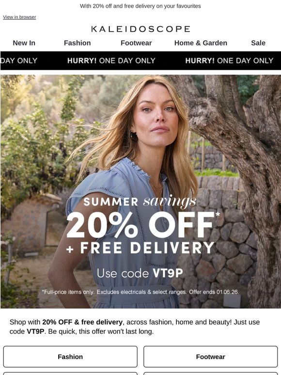 Summer savings this way...