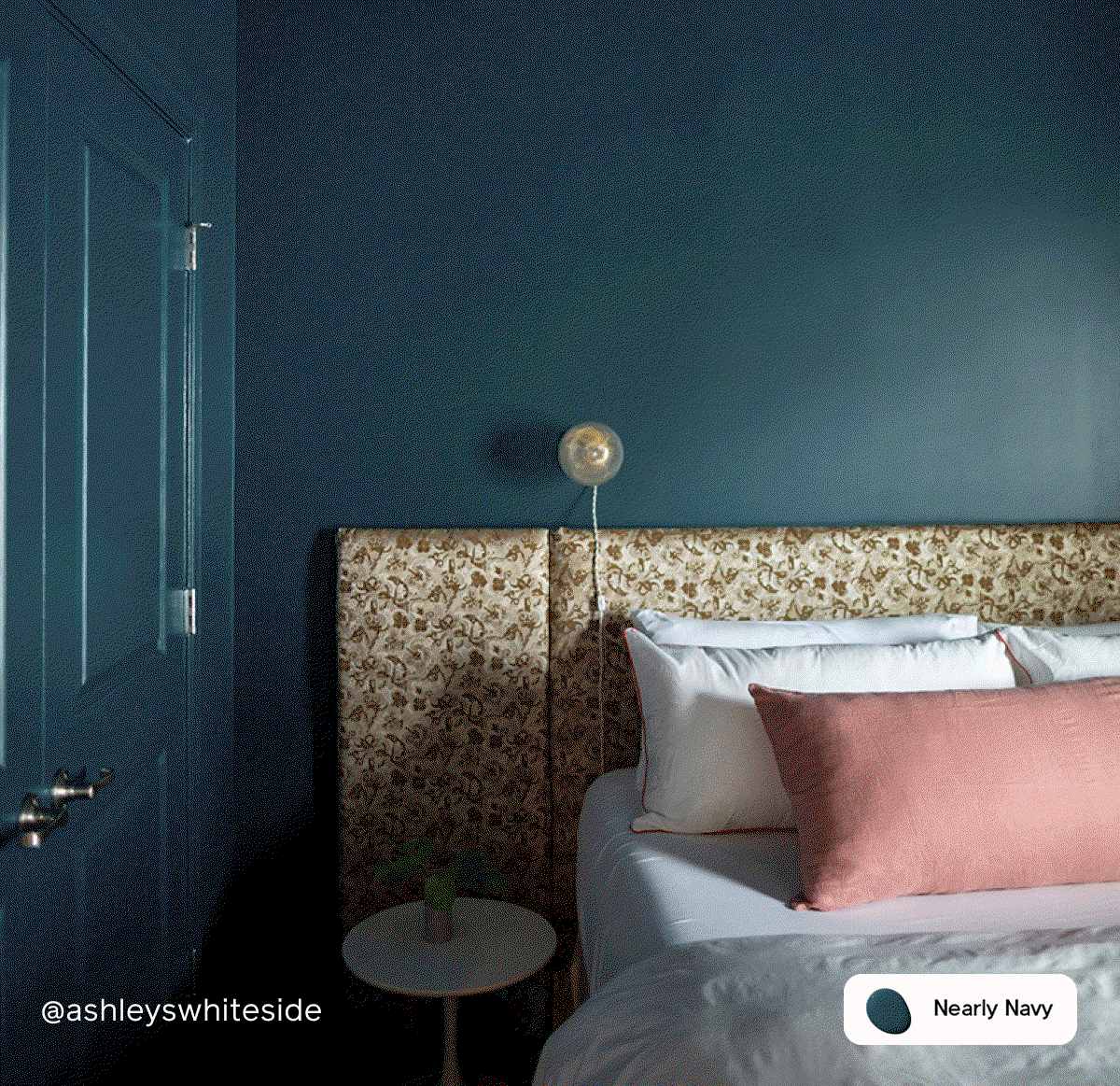 Gif of Clare painted spaces featuring Nearly Navy, Fresh Kicks and Good Jeans