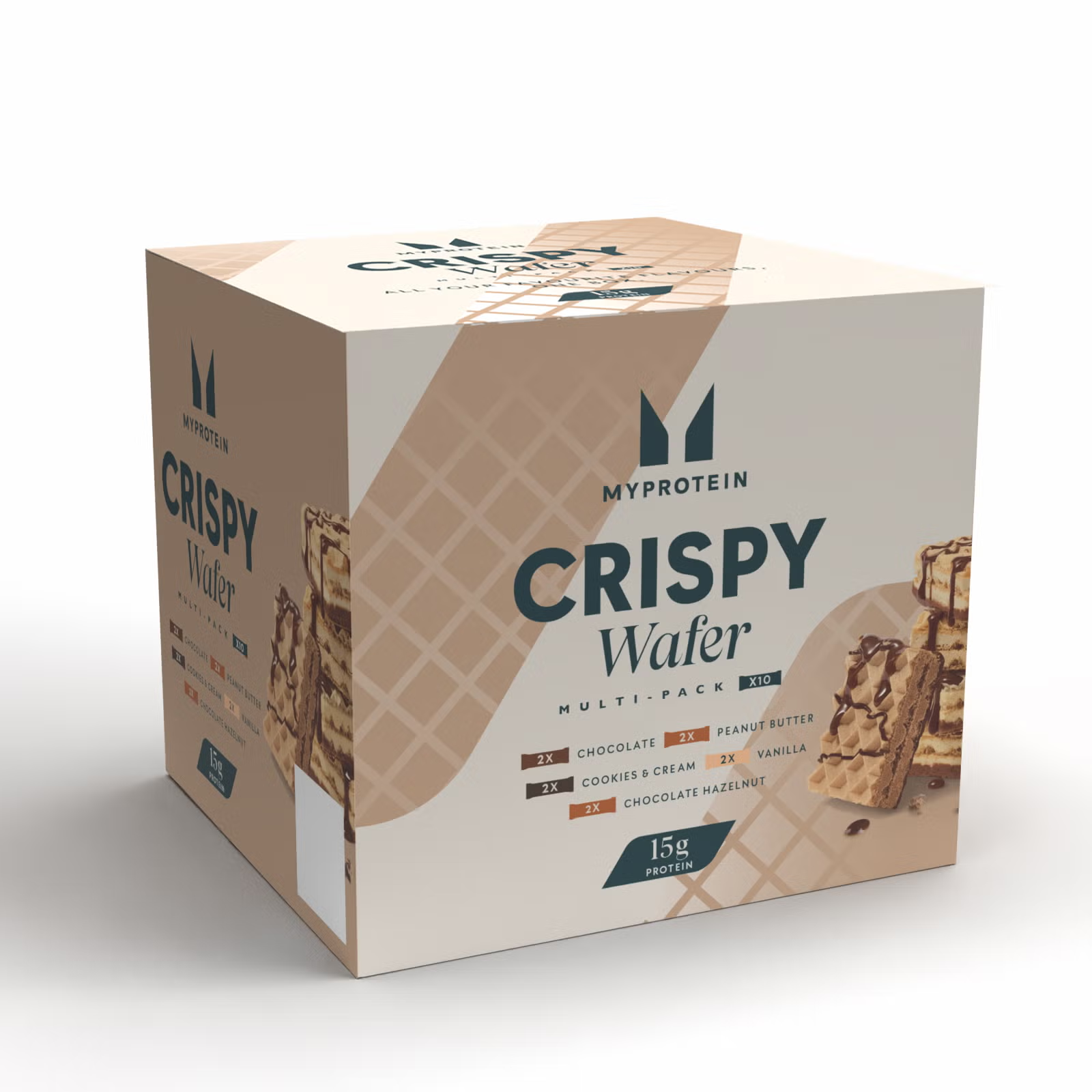 Assortimentsverpakking met knapperige wafels