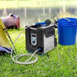 Hike Crew Portable Propane Water Heater & Shower Pump Built-in Battery