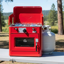 Hike Crew 2-in-1 Gas Camping Portable Propane Stove & Oven with Grill