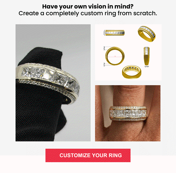 Have your own vision in mind? Create a completely custom ring from scratch.