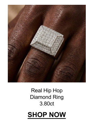 Real Hip Hop Diamond Ring 3.80ct
