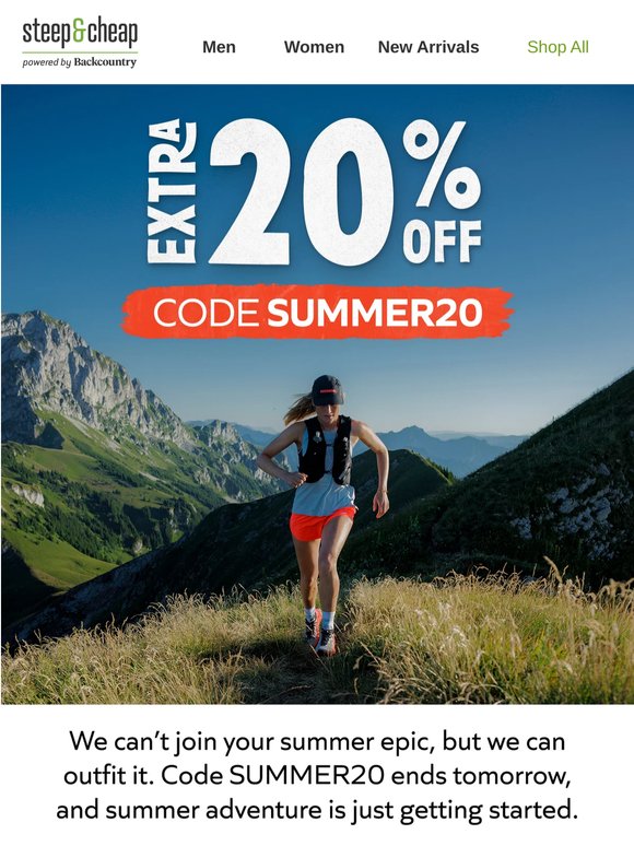 ❗Ends TMRW: extra 20% off❗