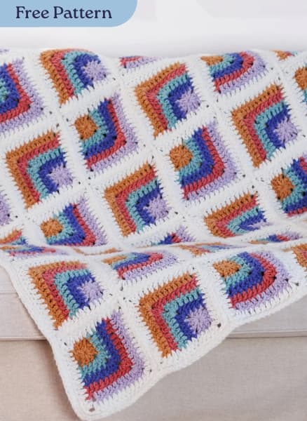 Free Bright Side Crochet Blanket Pattern