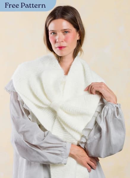 Free Knit Bow-Scarf Pattern