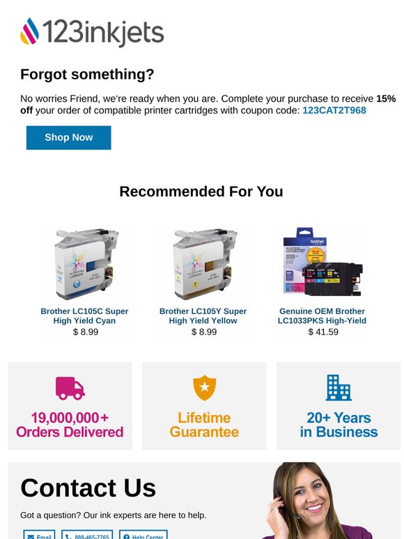 Don't Leave Your Printer Empty–Save Now | 15% Off