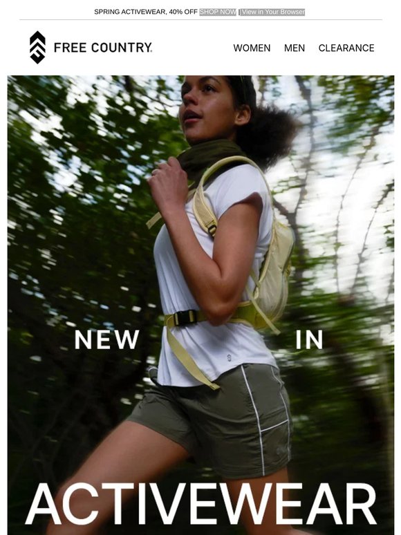 40% OFF Spring-Ready Activewear!