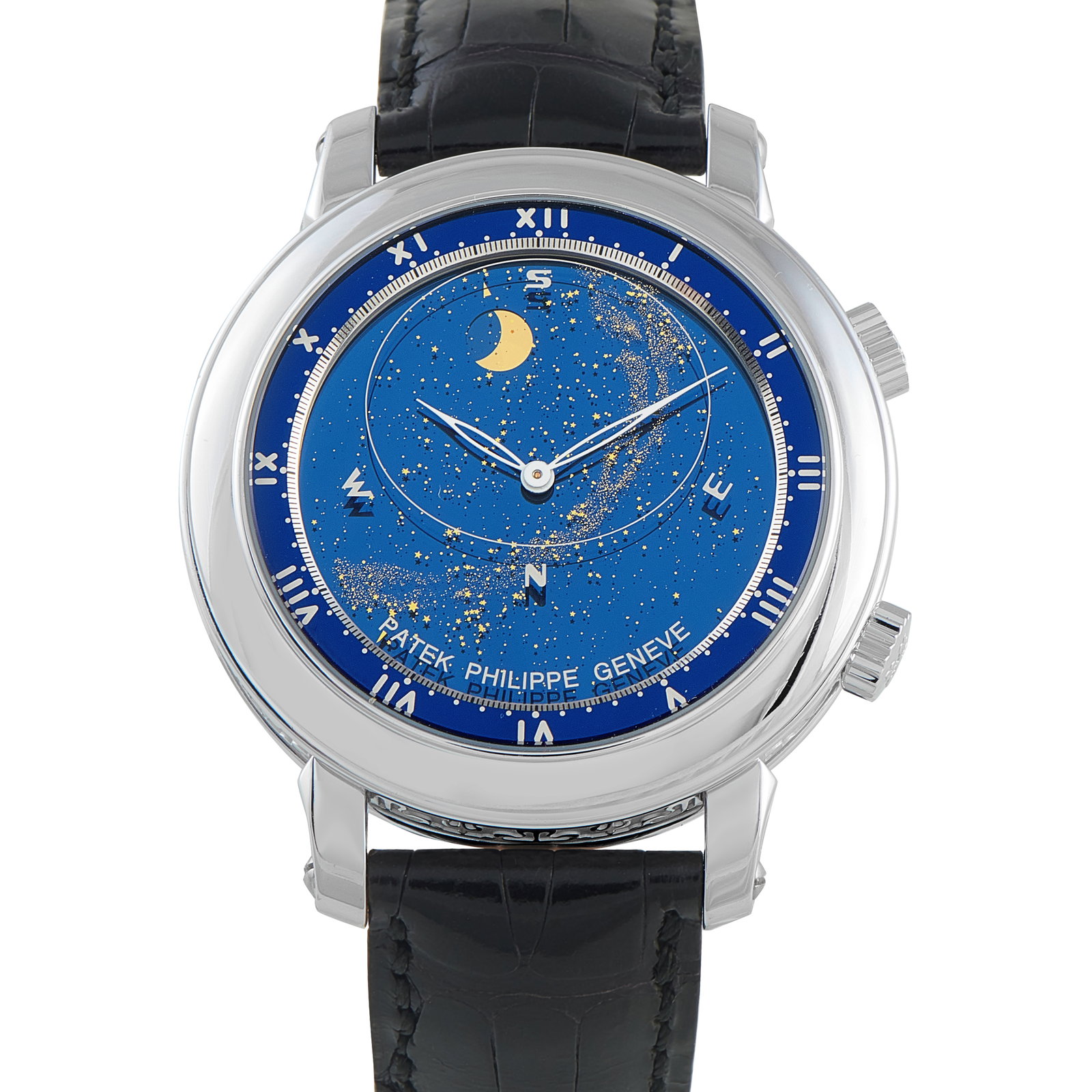 Patek Philippe Grand Complications Celestial Sky Moon White Gold Watch 5102g-001