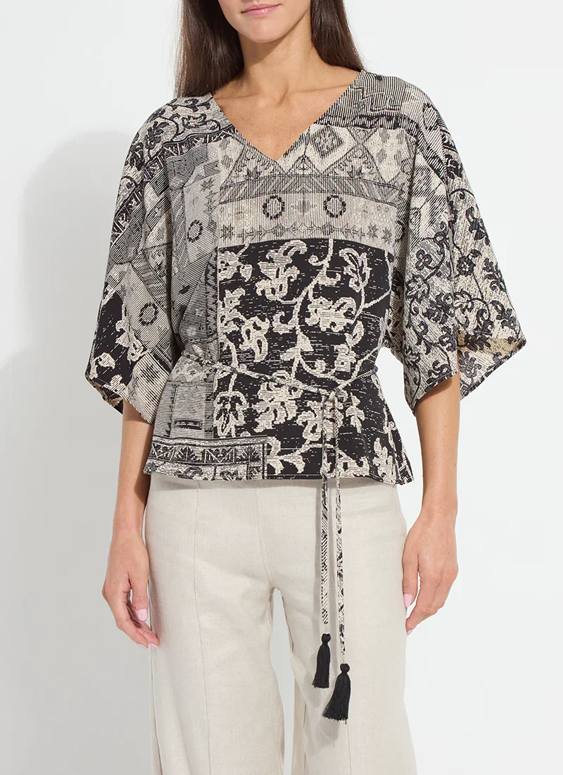Image of Ipanema Printed Dolman Sleeve Top