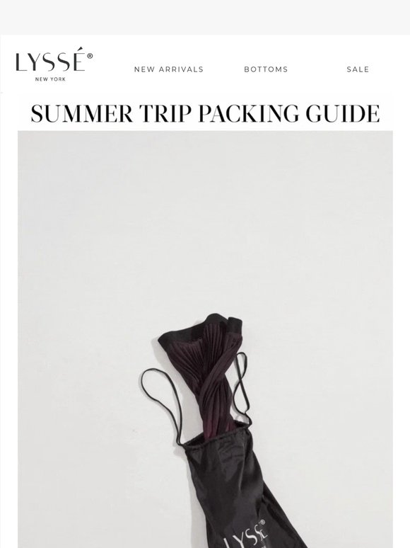 Pack Light and Look Fabulous in Summer Styles