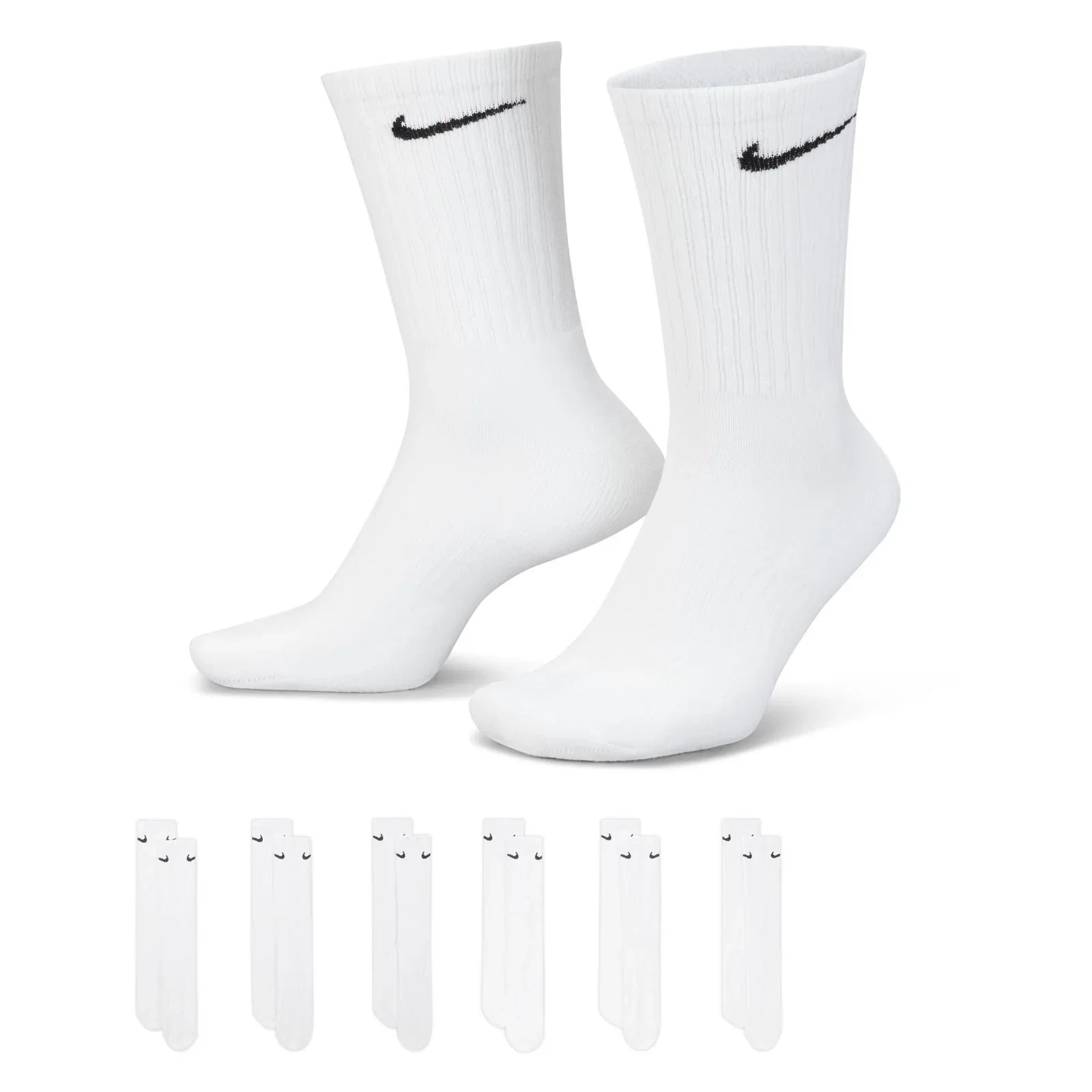 Image of Nike Everyday Cushioned Crew Socks - 6 Pack