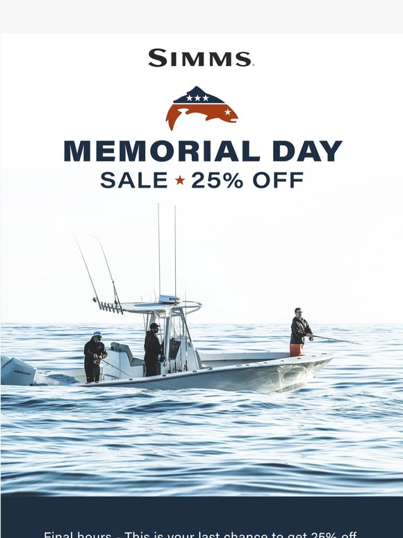 Final hours: 25% off over 150 styles