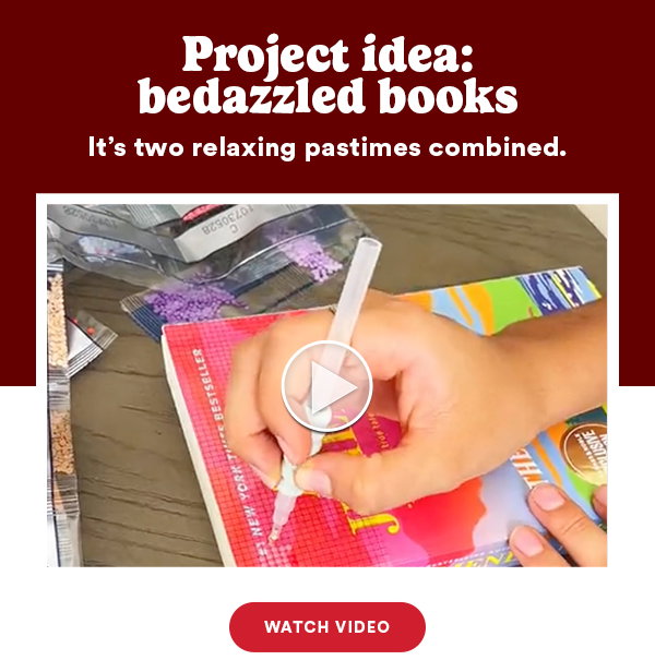 Project idea: bedazzled books It's two relaxing pastimes combined. Watch Video