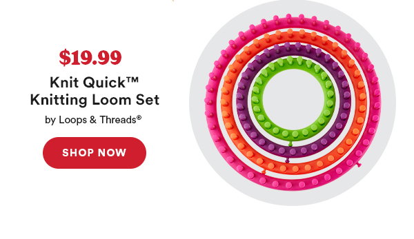 $19.99 Knit Quick™ Knitting Loom Set by Loops and Threads® Shop Now
