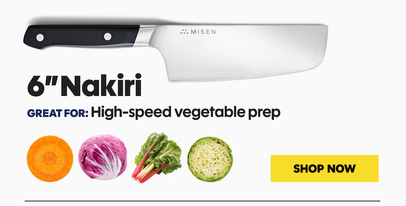 6" Nakiri | Great for: High-speed vegetable prep