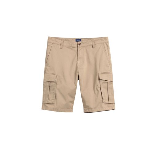 Gant D1 Twill Cargo Shorts Dark Khaki