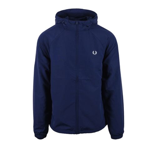 FRED PERRY HOODED SHELL JACKET FRENCH NAVY