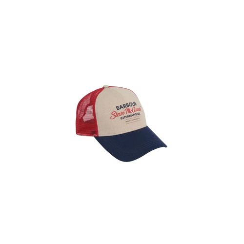 Barbour International Steve McQueen Trucker Cap Baseball Navy/Red