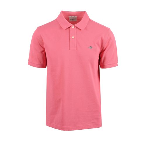 GANT REG SHIELD SS PIQUE POLO SHIRT ROSE PINK