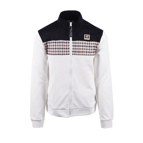 AQUASCUTUM CC STRIPES TRACK TOP NAVY