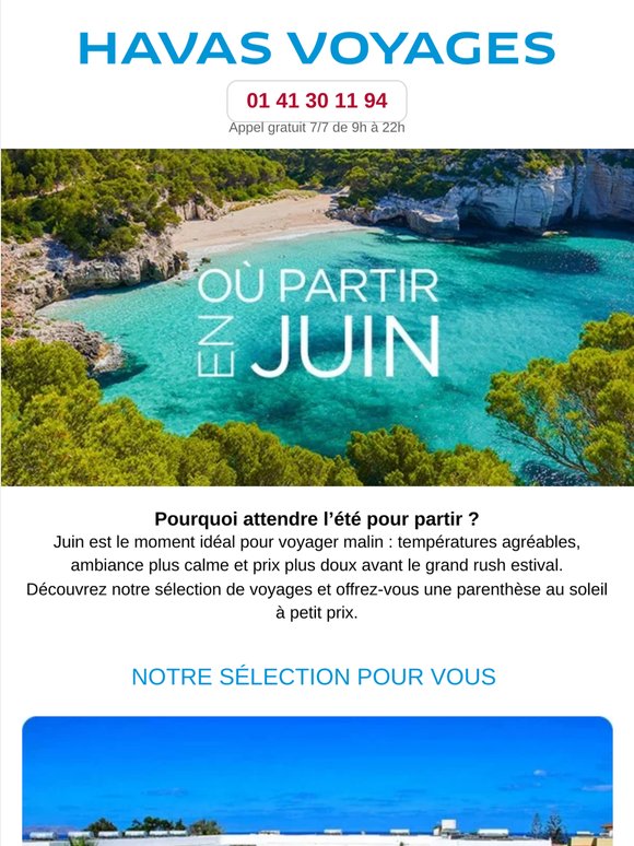 Juin : le mois des vacances à prix mini ☀️