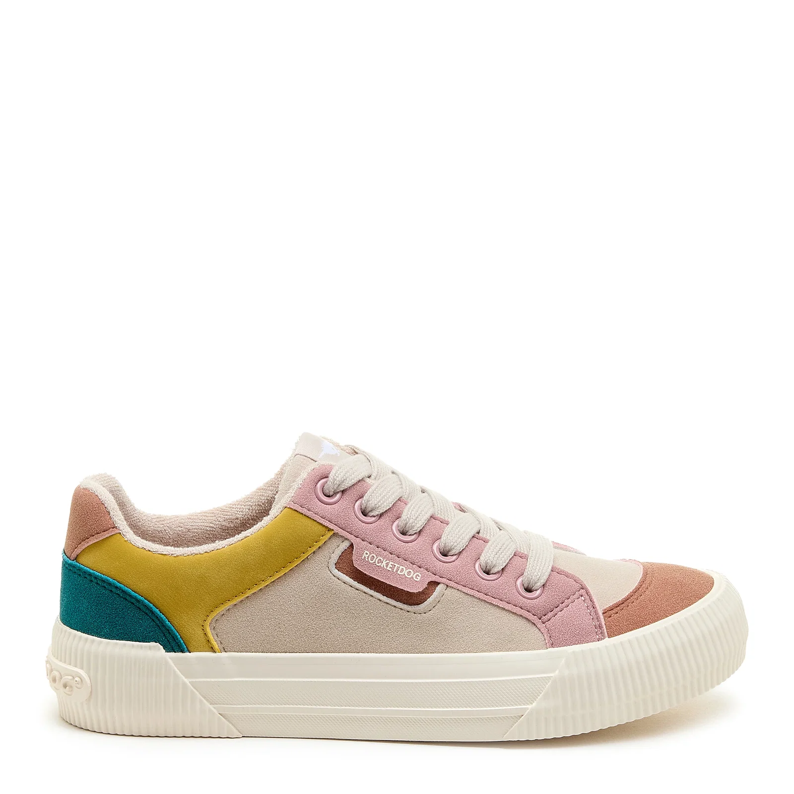 Image of Cheery Natural Pastel Color Block Sneaker