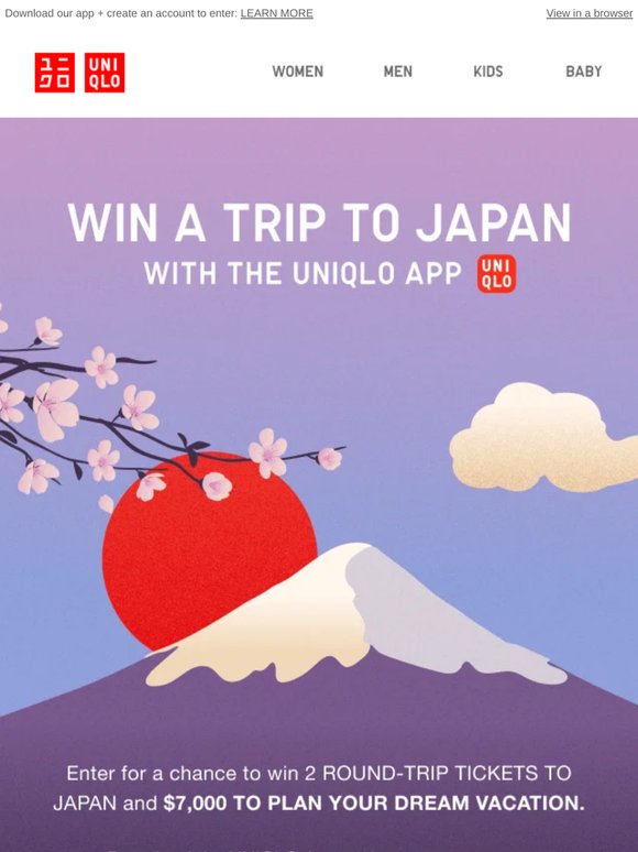Win a FREE trip to Japan!