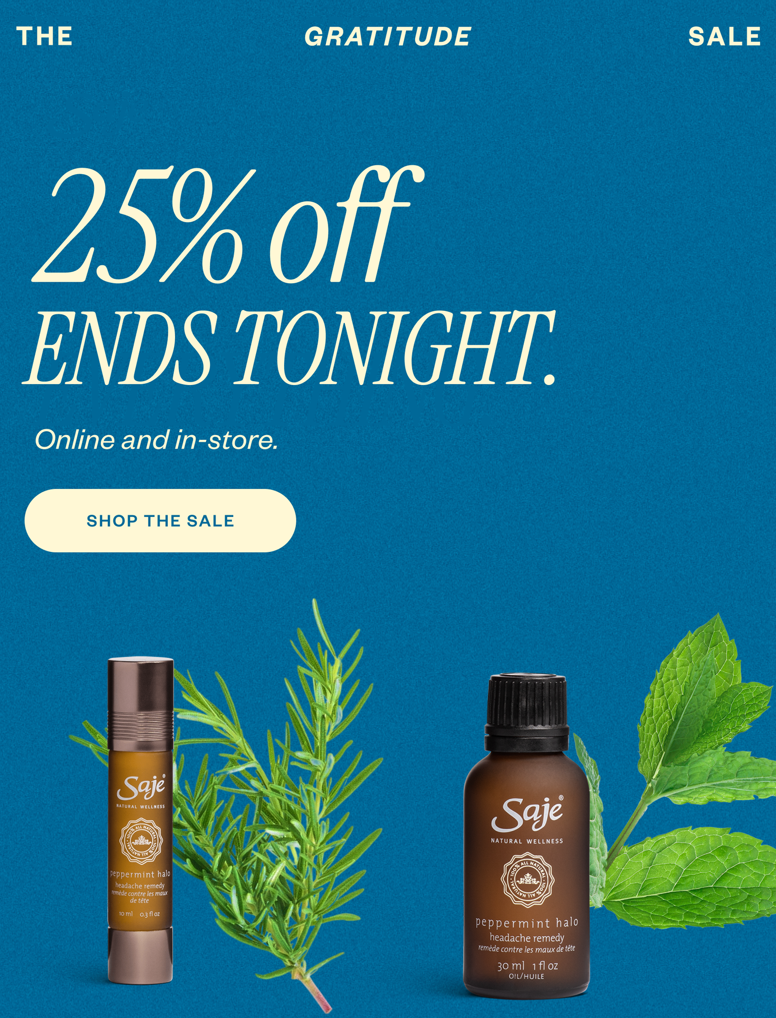 25% off. Ends Tonight.