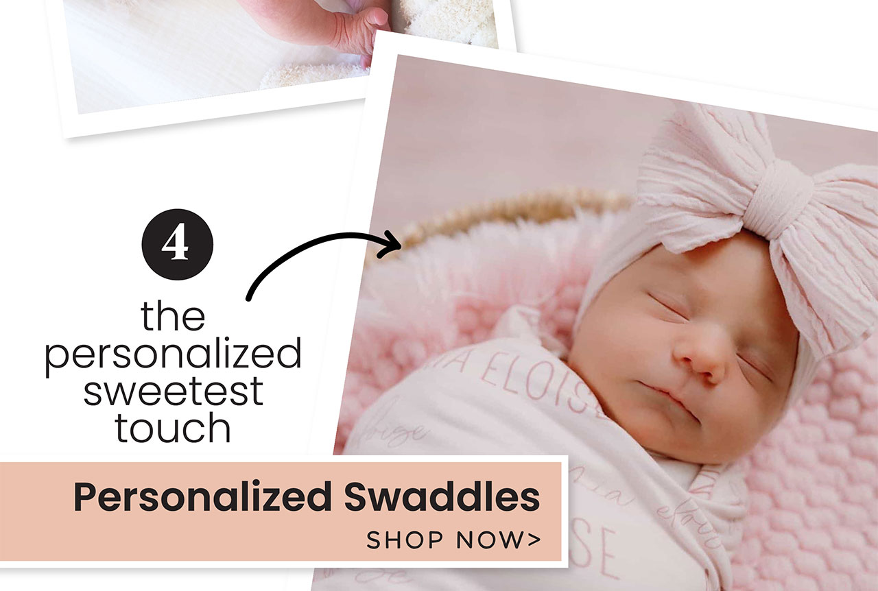 Personalized Swaddles SHOP NOW