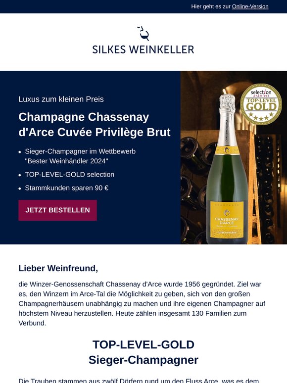 Sieger-Champagner zum kleinen Preis!