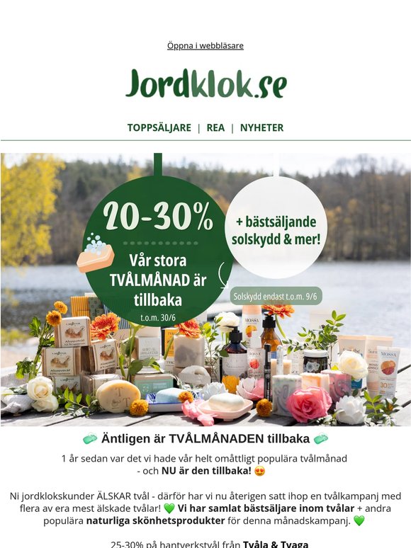 🫧🧼 Vår stora TVÅLMÅNAD är tillbaka 🫧🧼