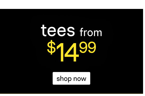 Shop Sale Tees From $14.99