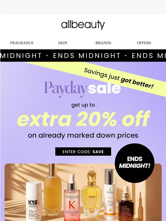 Last Chance: Payday Sale Ends Midnight ⏰