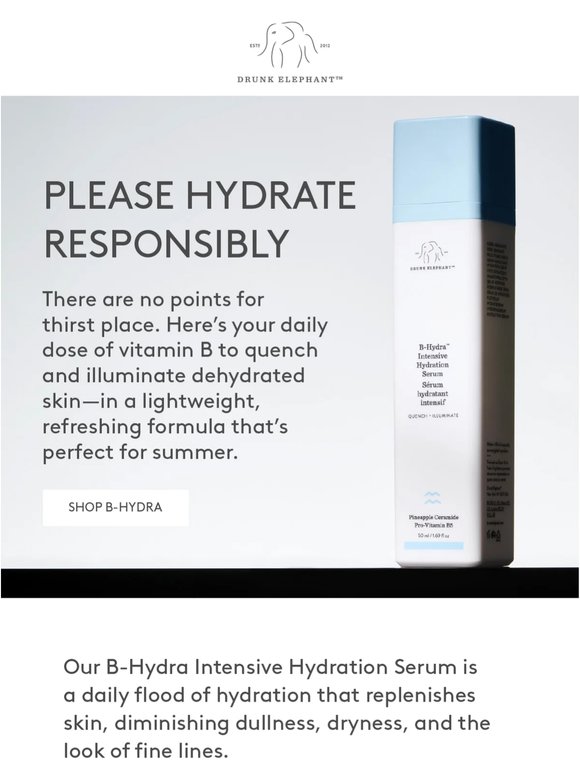 Hydrated skin