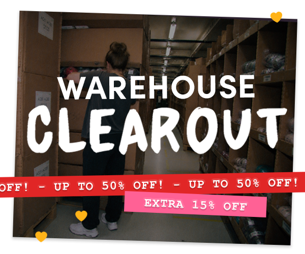 Extra 10% OFF Warehouse Clearout: Already up to 50% Off