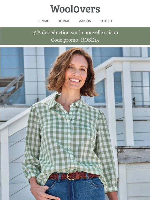Offre valable jusqu'à minuit : 15% de réduction sur tout, même les articles en liquidation.