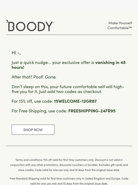 Your Double Offer Expires In 48 Hours!