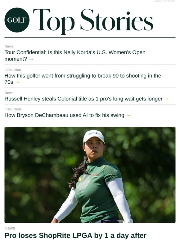 Pro loses by 1 stroke after rare penalty