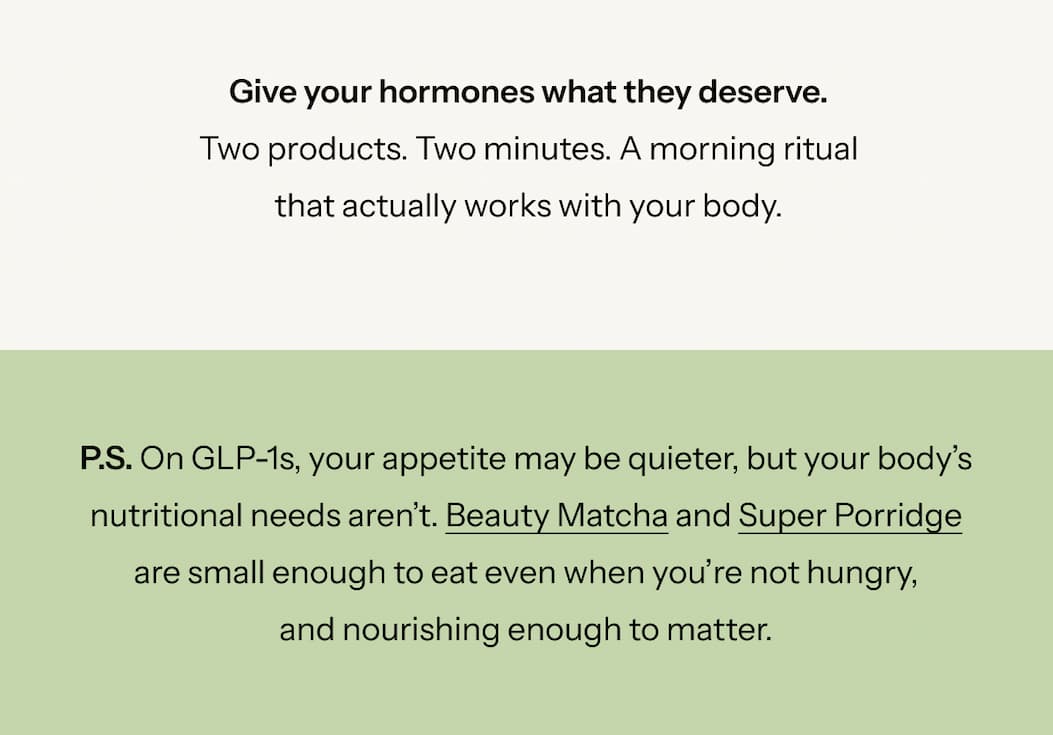 Morning rituals for your hormones.