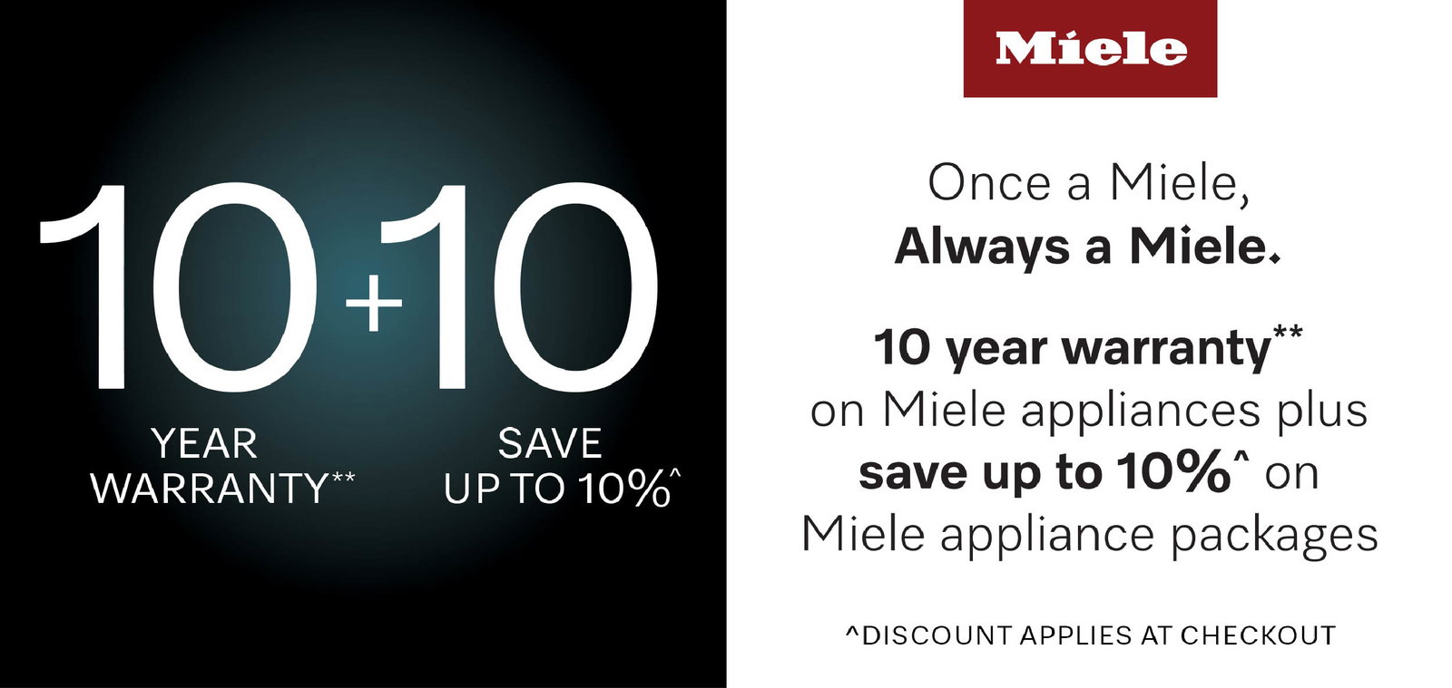 Miele 10+10 offer