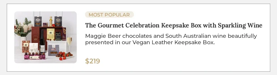 The Gourmet Celebration Keepsake Box with Sparkling Wine