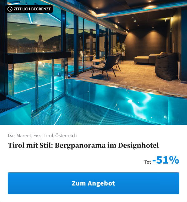 Tirol mit Stil: Bergpanorama im Designhotel