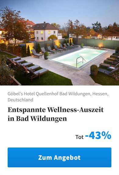 Entspannte Wellness-Auszeit in Bad Wildungen