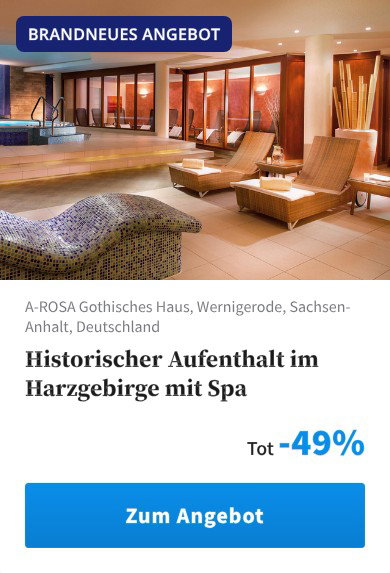 Historischer Aufenthalt im Harzgebirge mit Spa