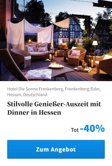 Stilvolle Genießer-Auszeit mit Dinner in Hessen